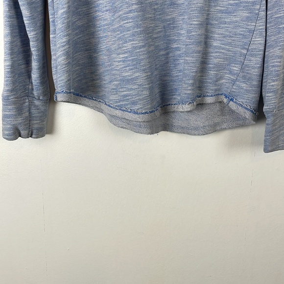 The Black Dog Drawstring Cowl Neck Long sleeve Pullover Womens S Sweatshirt Blue - Picture 2 of 9